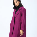 LONG COAT WITH PANEL DETAIL