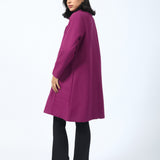 LONG COAT WITH PANEL DETAIL