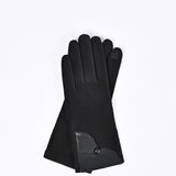 SOLID GLOVES WITH PU DETAIL