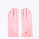 SOLID GLOVES WITH PU DETAIL