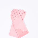 SOLID GLOVES WITH PU DETAIL