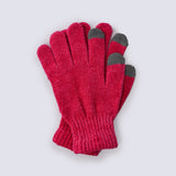 CONTRAST TIP KNITTED GLOVES