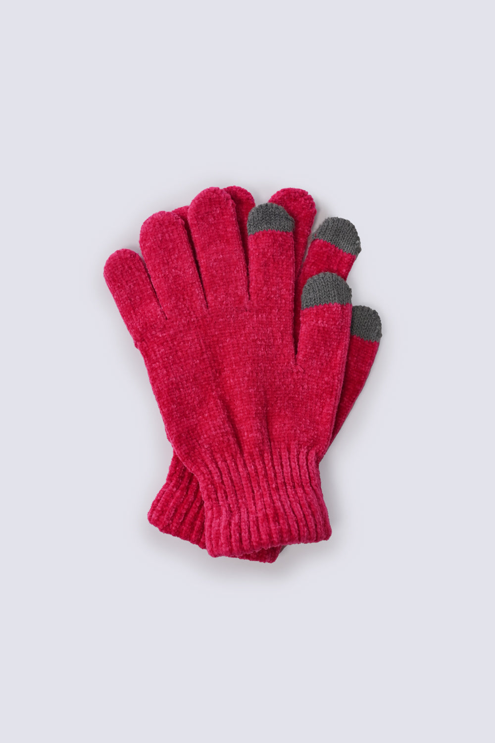 CONTRAST TIP KNITTED GLOVES