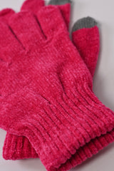 CONTRAST TIP KNITTED GLOVES