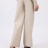 WIDE LEG TROUSERS WITH SLIT