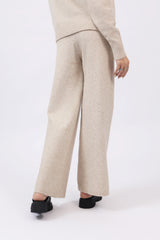 WIDE LEG TROUSERS WITH SLIT