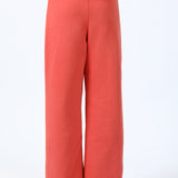 WIDE LEG TROUSERS WITH FRONT SLIT