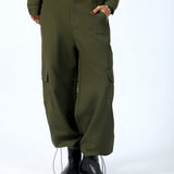 CARGO PANTS WITH BUNGEE CORD DETAIL