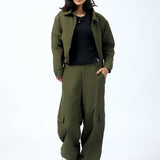 CARGO PANTS WITH BUNGEE CORD DETAIL