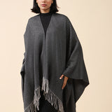 TWO-TONED CAPE SHAWL