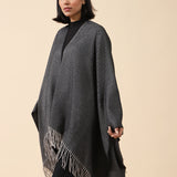 TWO-TONED CAPE SHAWL