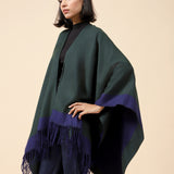 TWO TONED CAPE SHAWL