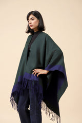 TWO TONED CAPE SHAWL