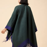 TWO TONED CAPE SHAWL