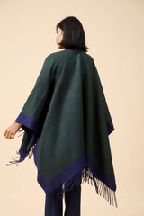 TWO TONED CAPE SHAWL