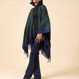 TWO TONED CAPE SHAWL