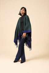 TWO TONED CAPE SHAWL