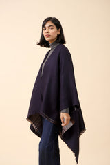 CHECKERED CAPE SHAWL