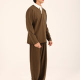 BAGGY FIT RUGBY FULL SLEEVE POLO