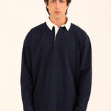 BAGGY FIT RUGBY FULL SLEEVE POLO