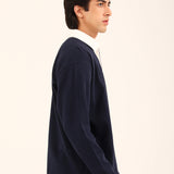 BAGGY FIT RUGBY FULL SLEEVE POLO