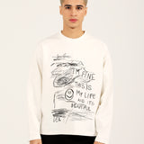 BOXY FIT FULL SLEEVE GRAPHIC TEE