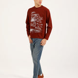 BOXY FIT FULL SLEEVE GRAPHIC TEE