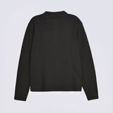 TEXTURED SLIM CROPPED HENLEY