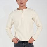 TEXTURED FULL SLEEVE HENLEY