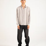 BAGGY FIT DOBBY STRIPED SHIRT