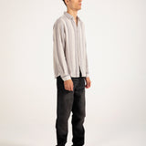 BAGGY FIT DOBBY STRIPED SHIRT