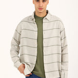 BAGGY FIT TEXTURED DOBBY SHIRT