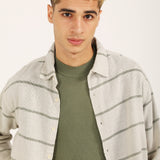 BAGGY FIT TEXTURED DOBBY SHIRT