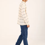 BAGGY FIT TEXTURED DOBBY SHIRT