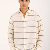 BAGGY FIT TEXTURED DOBBY SHIRT