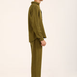 BAGGY FIT TEXTURED DOBBY SHIRT