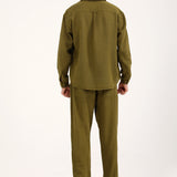 BAGGY FIT TEXTURED DOBBY SHIRT