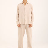 BAGGY FIT TEXTURED DOBBY SHIRT