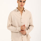 BAGGY FIT TEXTURED DOBBY SHIRT