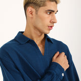 BAGGY FIT TEXTURED DOBBY SHIRT