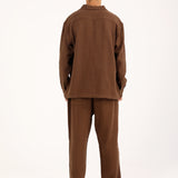 BAGGY FIT TEXTURED DOBBY SHIRT