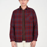 BUTTON DOWN TEXTURED CHECK SHIRT