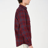 BUTTON DOWN TEXTURED CHECK SHIRT