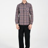 BUTTON DOWN TEXTURED CHECK SHIRT