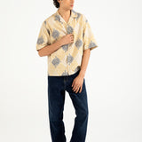 BAGGY FIT PRINTED RESORT COLLAR SHIRT