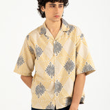 BAGGY FIT PRINTED RESORT COLLAR SHIRT