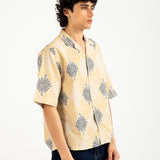 BAGGY FIT PRINTED RESORT COLLAR SHIRT