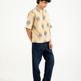 BAGGY FIT PRINTED RESORT COLLAR SHIRT