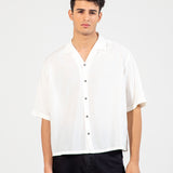 BOXY FIT RESORT COLLAR SHIRT