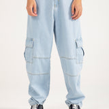 BAGGY FIT CARGO DENIM